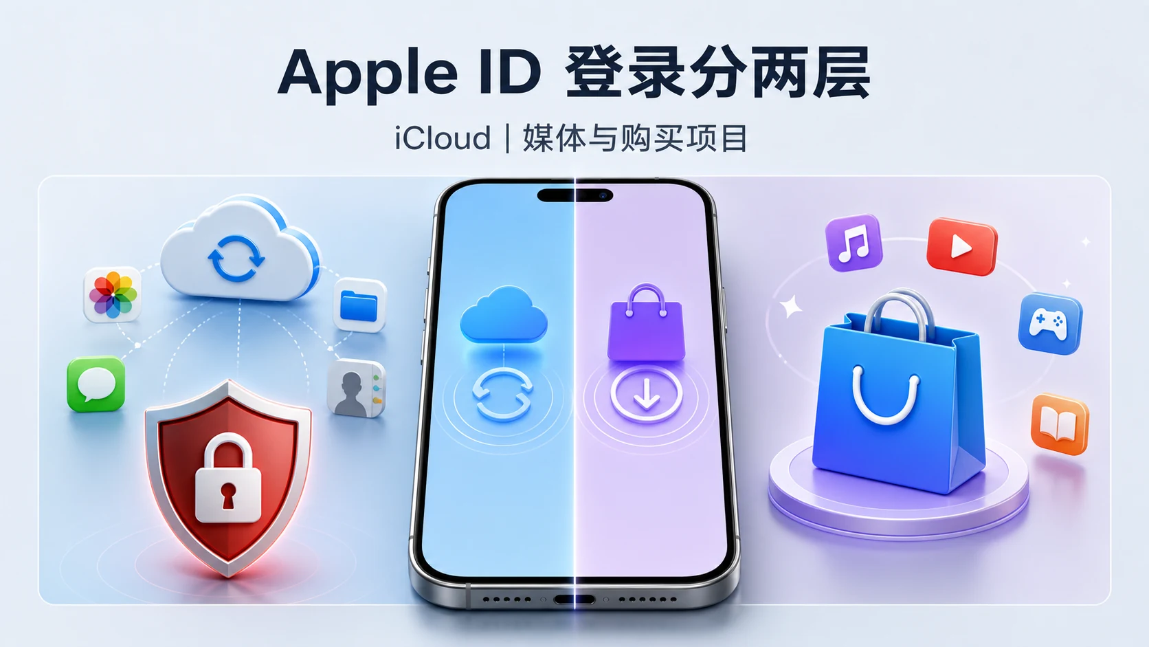 apple id登录指南:通过apple id官网完成苹果id登录,并分清 iCloud 与媒体和购买项目