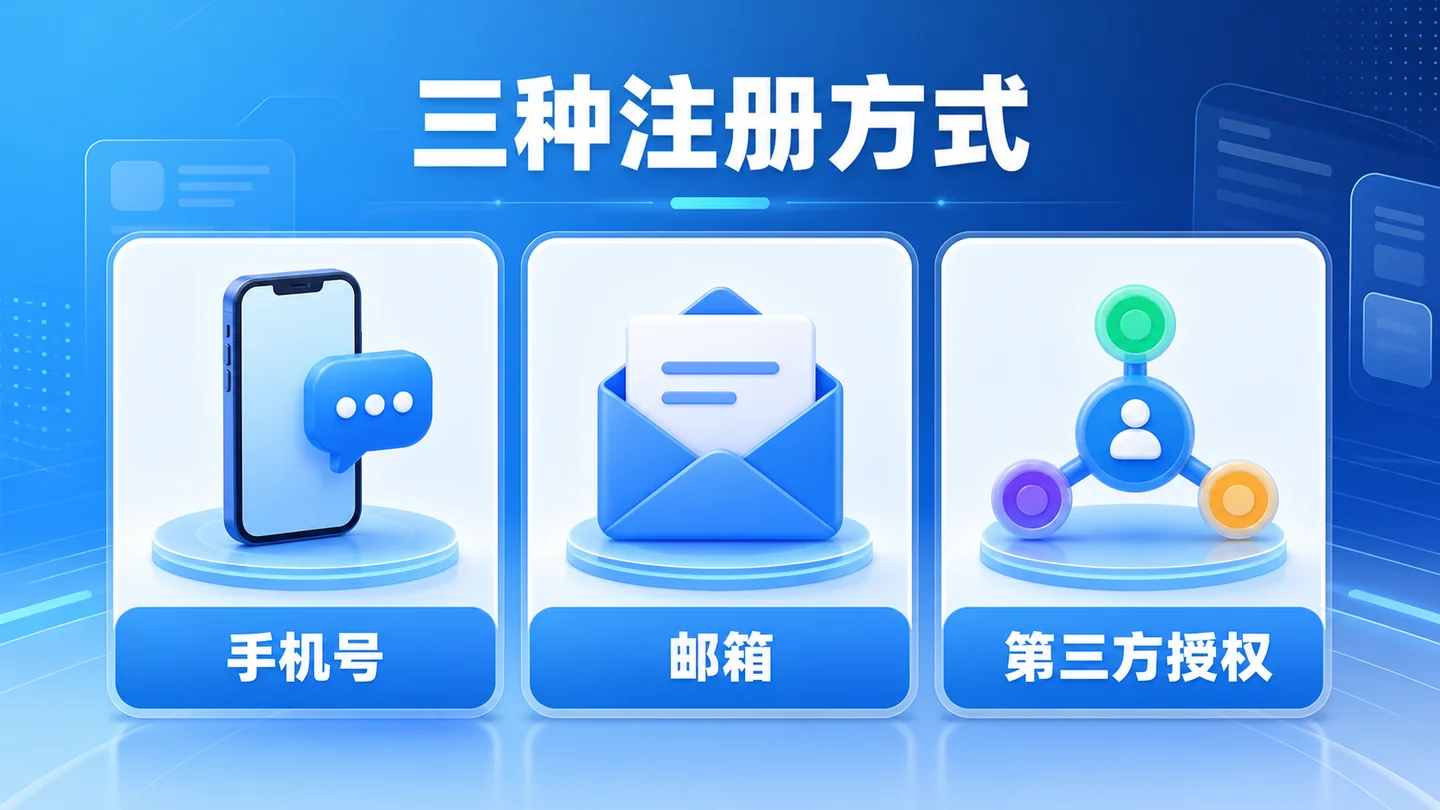 手机号、邮箱和第三方授权三种 TikTok 账号注册方式对比