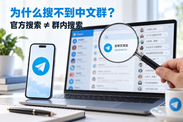 telegram群组推荐的搜索场景，说明telegram如何搜索群组及官方搜索的匹配范围