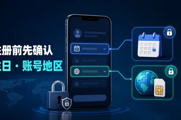 tiktok 注册前需要确认出生日期与账号地区，避免填写后难以修改