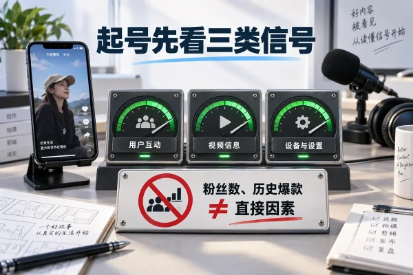 tiktok起号要围绕官方的用户互动、视频信息以及设备与账号设置三类信号，而不是追求虚构权重；理解tiktok账号标签时，要明白字幕、声音和话题标签跟随单条视频，并非账号属性。发布面向同类受众的内容，并保持设备、语言和地区稳定，是有效动作。
